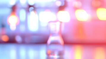Blurred Science Laboratory Environment with Beakers and Microscopes, Abstract Representation photo
