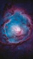 Stellar fantastic nebula and deep space galaxy in the universe photo