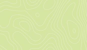 Light Green Topographic Map Background. Contour Line Pattern Design vector