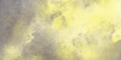 Moody Yellow and Gray Watercolor Texture. Abstract Artistic Background vector