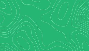 Vibrant Green Topographic Map Background. Modern Contour Line Pattern vector