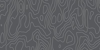 Dark Topographic Line Pattern. Abstract Contour Map Background Design vector