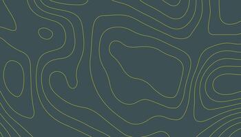 Dark Teal Topographic Map Background. Elegant Contour Line Design vector