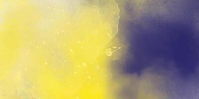 Vibrant Yellow and Deep Blue Abstract Watercolor Texture. Modern Artistic Background vector
