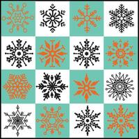 High-Quality Snowflake Elements vector