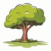 Bright and Cheerful Tree Art vector