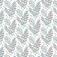 seamless floral pattern with elegant botanical foliage and nature inspired textures for wrapping paper and fabrics vector