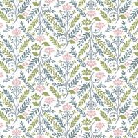 elegant floral pattern with detailed botanical foliage and repeating design for fashion and fabric printing vector