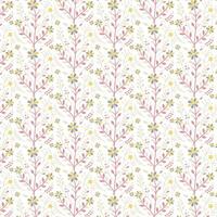 floral pattern with stylish botanical motifs and seamless ornamental elements for wallpaper and fabric applications vector