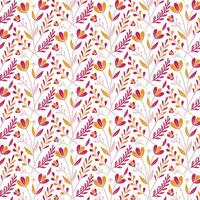 floral pattern with elegant botanical elements and seamless ornamental details for textile and fashion applications vector