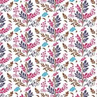 floral pattern with detailed botanical textures and seamless ornamental elements for stylish wallpaper and textiles vector