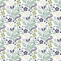seamless floral pattern with nature inspired blossoms and elegant ornamental details for wrapping and backgrounds vector
