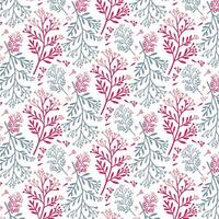 seamless floral pattern with elegant botanical illustrations and nature inspired ornamental details for textiles vector