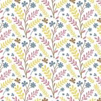 botanical floral pattern with intricate foliage and seamless repeating design for nature inspired graphics vector