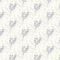 seamless floral pattern with intricate botanical foliage and ornamental elements for textile and fashion printing vector