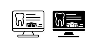 Orthopantomogram icon for mobile concept and web design on white background vector