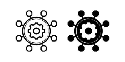 Framework icon. Digital technology gear sign. for mobile concept and web design. illustration vector
