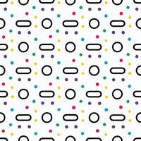 a pattern with circles and lines on a white background vector