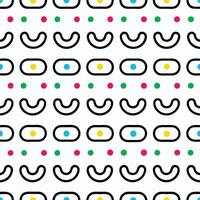a pattern with colorful shapes and circles vector