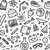 a black and white image of school theme vector