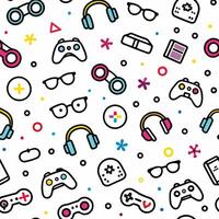 a seamless pattern with various vector