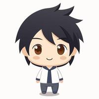 a cartoon character of a boy in a suit and tie vector