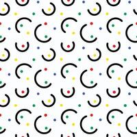 a pattern with circles and arrows on white background vector