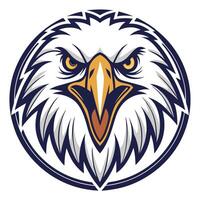 an eagle head with a large beak and open mouth vector