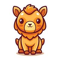 cute llama cartoon character ,illustration vector