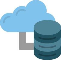 A cloud and a data storage device vector