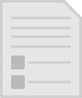 A document with a check box on it vector