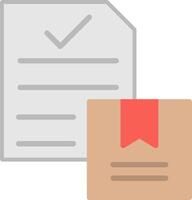 A box and a paper with a red ribbon vector