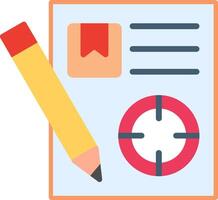A pencil and paper with a cross and a compass vector