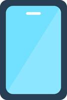 A blue phone with a white background vector