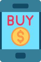 Buy bitcoin on mobile vector