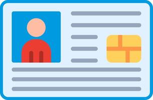 Id card icon vector