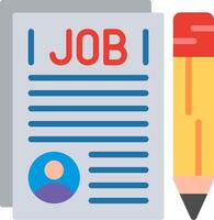 Job application form vector