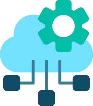 Cloud computing services vector