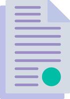 A document with a green circle on it vector