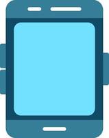 A blue watch with a blue screen on it vector