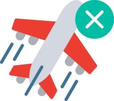 A plane with a red cross on it vector