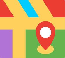 The location map icon vector