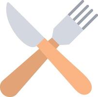 A knife and fork icon on a white background vector