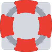 A red and gray circle with a red circle in the middle vector