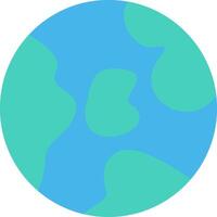 A blue and green earth with a circle in the middle vector