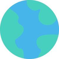 A blue and green earth with a white background vector
