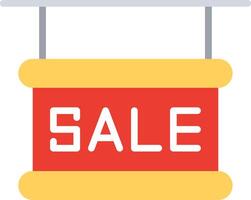A sale sign hanging from a thread vector