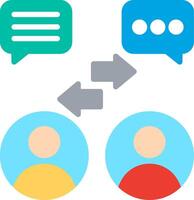 Chatbot integration with social media vector