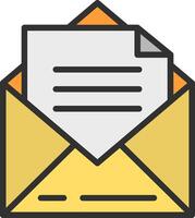 Email envelope icon vector