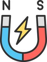 The magnet and the word ns vector